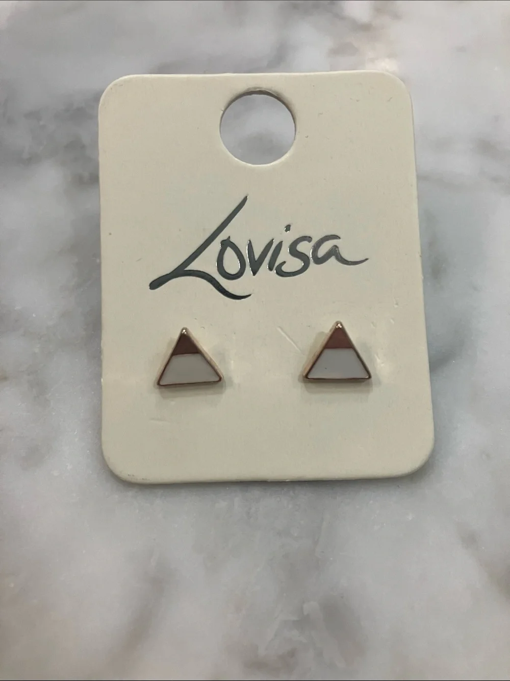 Lovisa Stud Earring pair- White, Gold & Red- set of 3 pairs